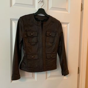 WHBM coated denim jacket